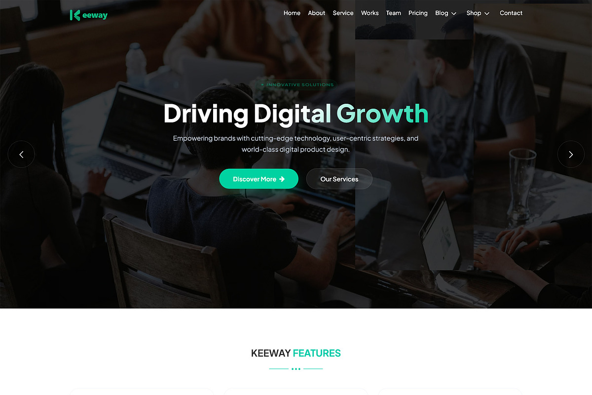 Keeway - Business WordPress Theme, a WordPress Template by Themesvila (Photo 1 of 10)