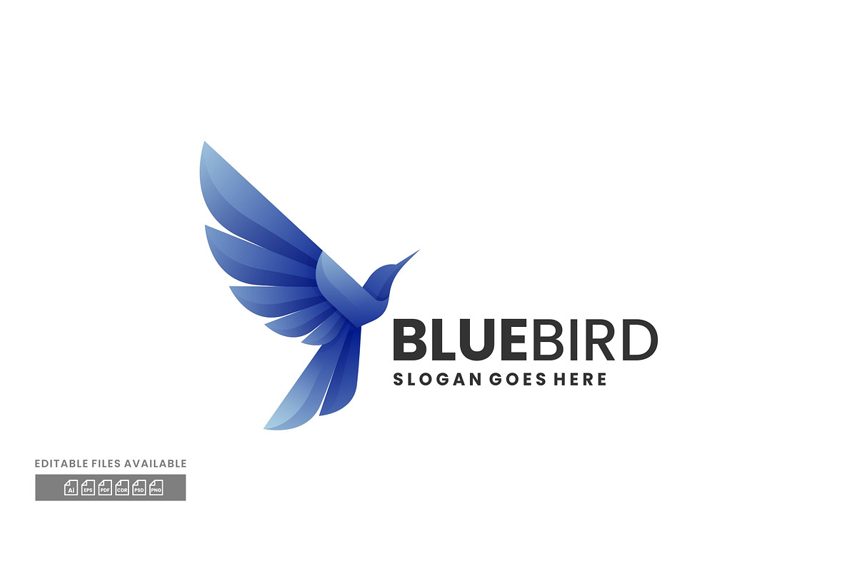 Blue Bird Gradient Colorful Logo, a Branding & Logo Template by ivan_artnivora