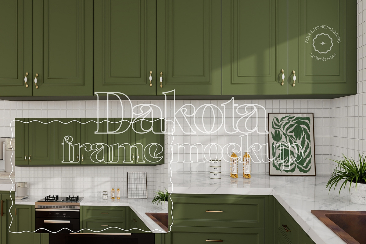DAKOTA| Cottage Kitchen Mockup Set, a Household Mockup by SoleilHomeMockups (Photo 9 of 12)