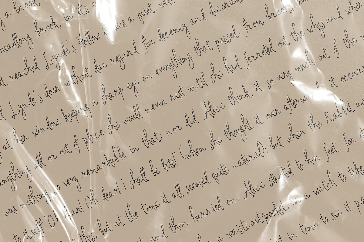 I Kept Your Letters Script Font, a Script Font by The October Creative (Photo 4 of 8)