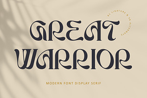 Great Warrior, a Serif Font by Letterara
