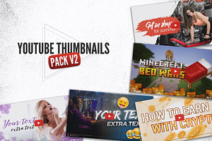 YouTube Thumbnails Pack V2, a Social Media Template by DevilVision Store