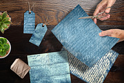 Blue Letter Manuscripts Scrapbooks, a Background Graphic by V Design Creator (Thumbnail 5 of 12)
