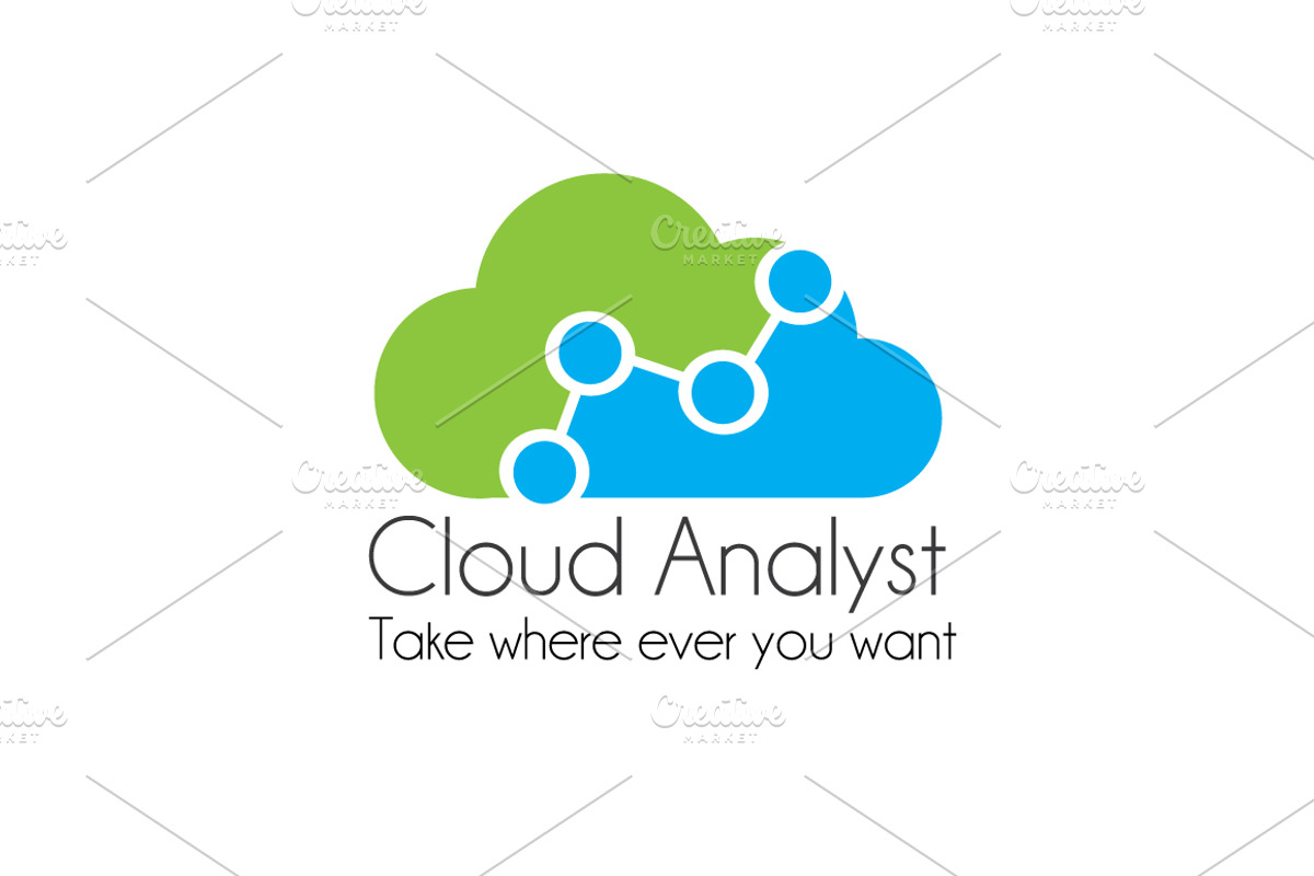 Cloud Analyst : Cloud Services Logo, a Branding & Logo Template by Conflutech Designs (Photo 4 of 4)