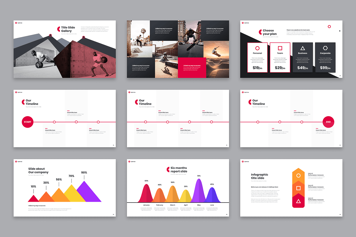 Optimize Modern Powerpoint Template, a Presentation Template by Reshapely (Photo 13 of 14)