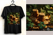 Gold Coins Pile St Patrick’s Backgro, a Background Graphic by SVGArt (Thumbnail 4 of 8)