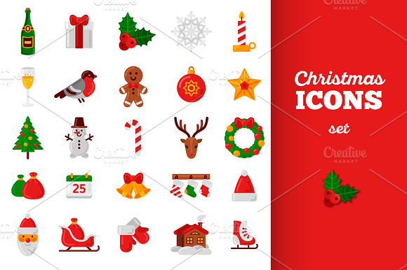 25 Christmas Icons