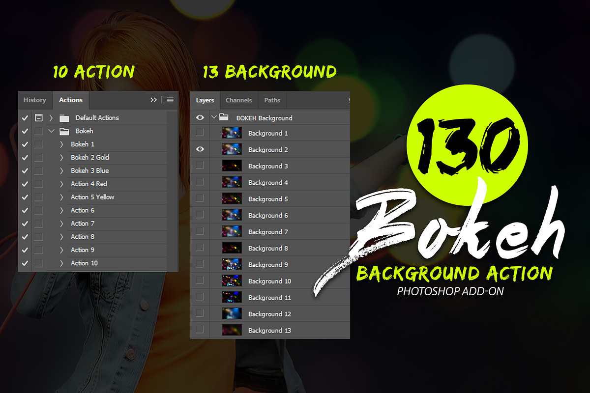 130 Bokeh Photoshop Action, an Action Add-On by yantodesign (Photo 6 of 6)