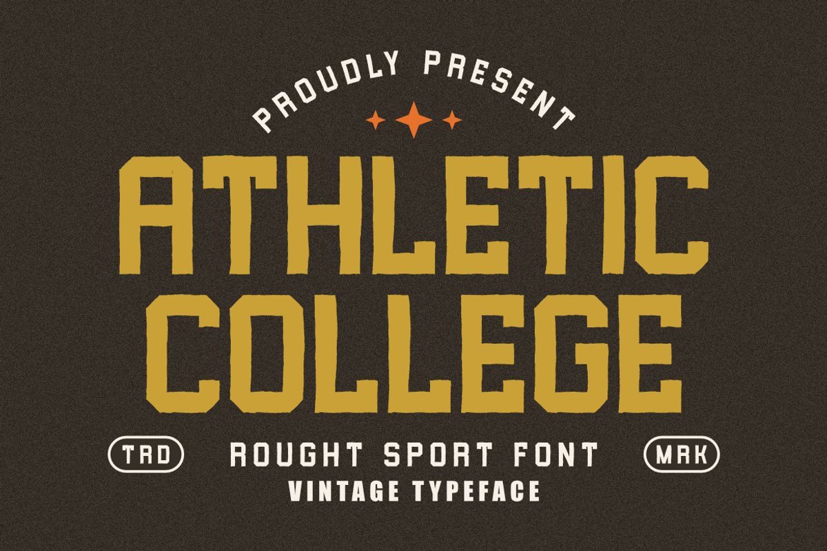 Athletic College - Vintage Sport, a Slab Serif Font by Masyafi Studio (Photo 1 of 8)