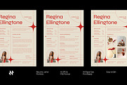 Minimal Creative Resume Design, a Resume Template by Neermana (Thumbnail 1 of 5)