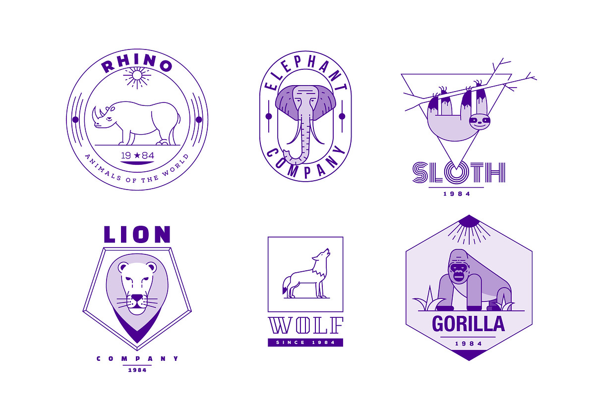 Minimal Animal Icons, a Branding & Logo Template by Kursat Unsal (Photo 3 of 16)