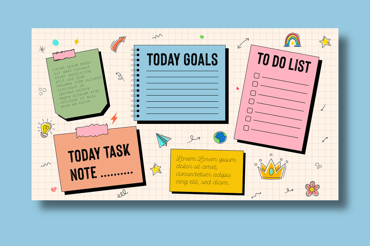 Collage Style Notebook Planner