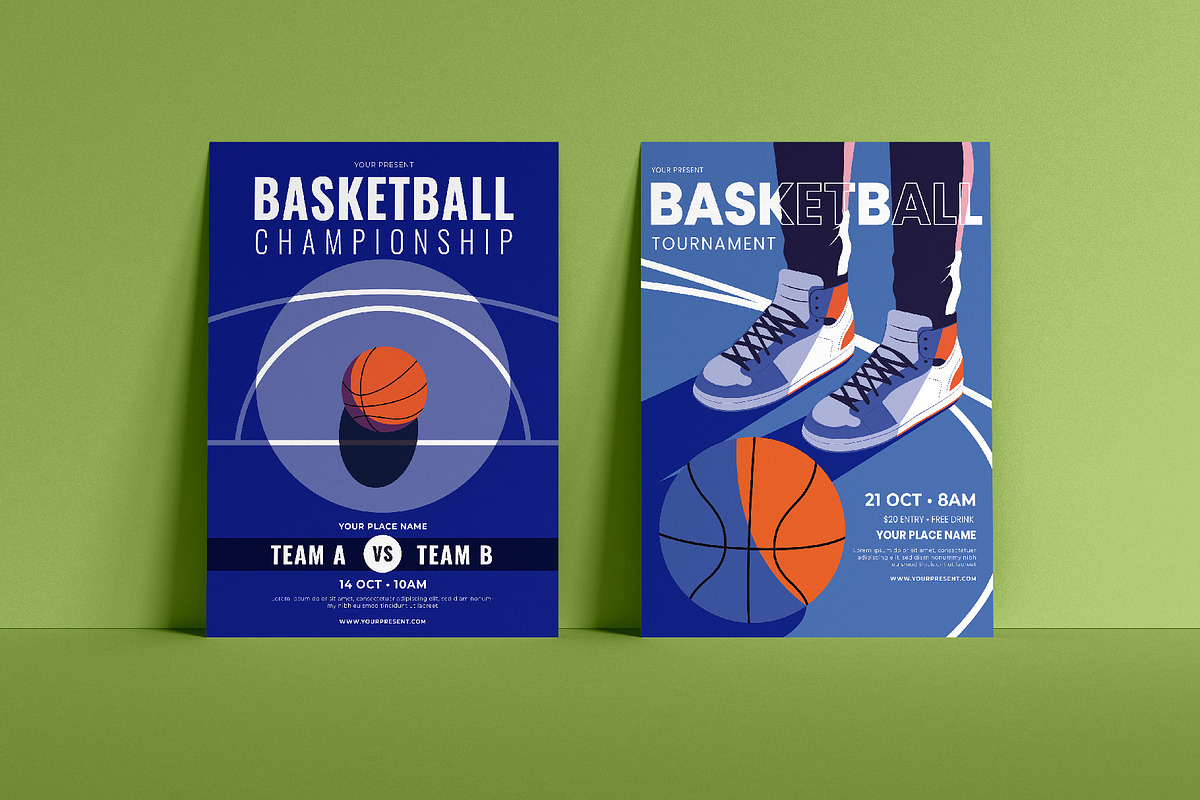 4 Basketball flyer template Bundle, a Flyer Template by Sandypramana (Photo 2 of 3)