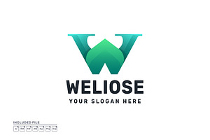 Vector Letter W Logo Gradient Icon, a Branding & Logo Template by yuanesei