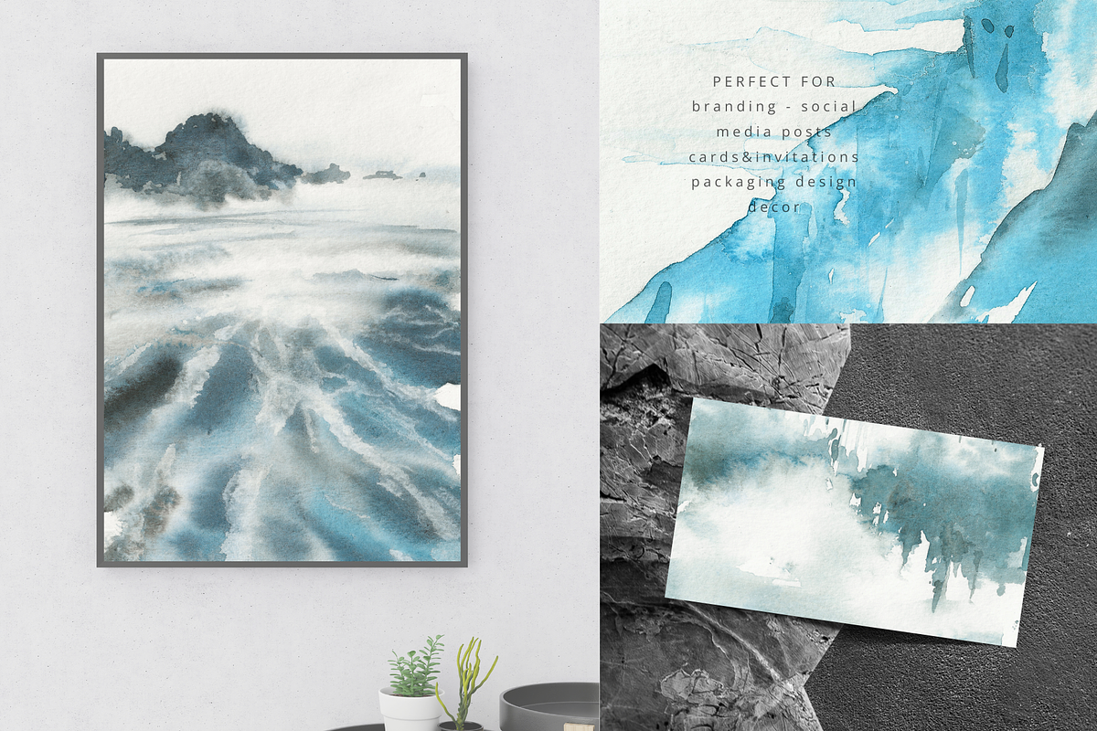 Arctic landscapes abstract paintings, a Texture Illustration by Kolorata Art (Photo 7 of 7)