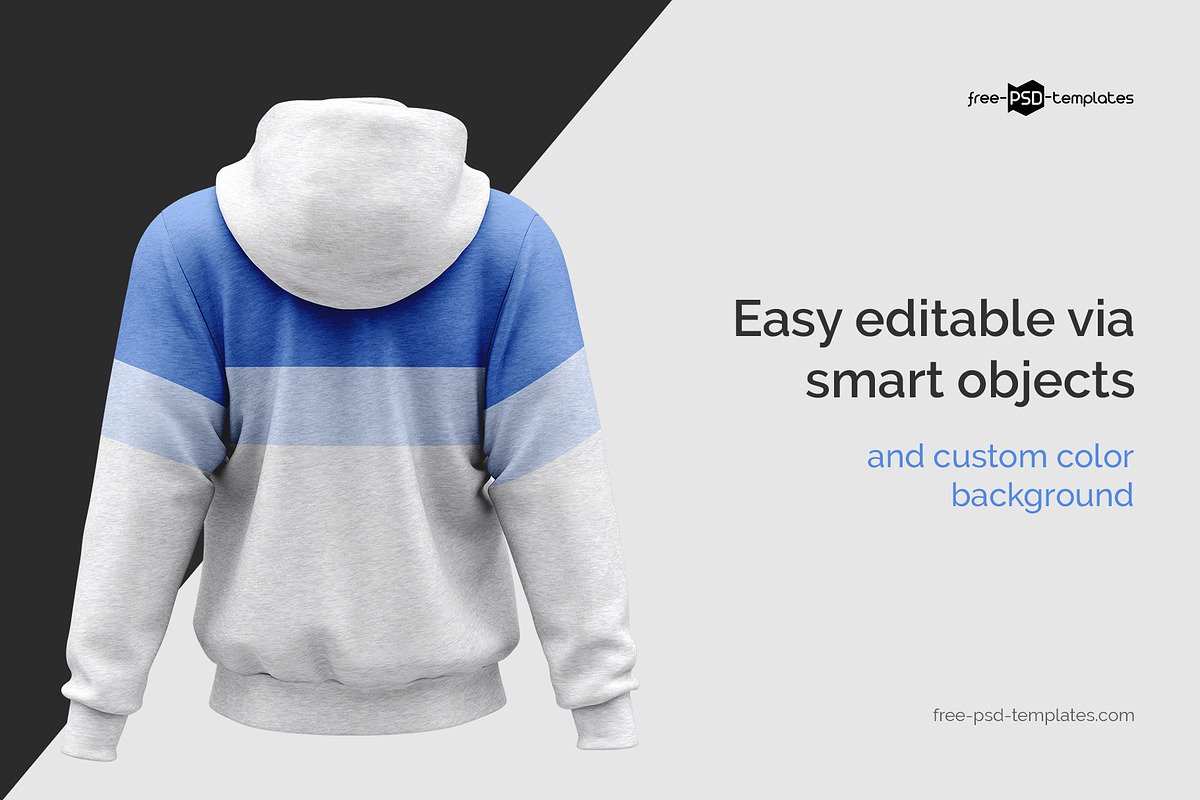 Mens Hoodie Mockup, a Hoody Mockup by Free-PSD-Templates (Photo 2 of 5)