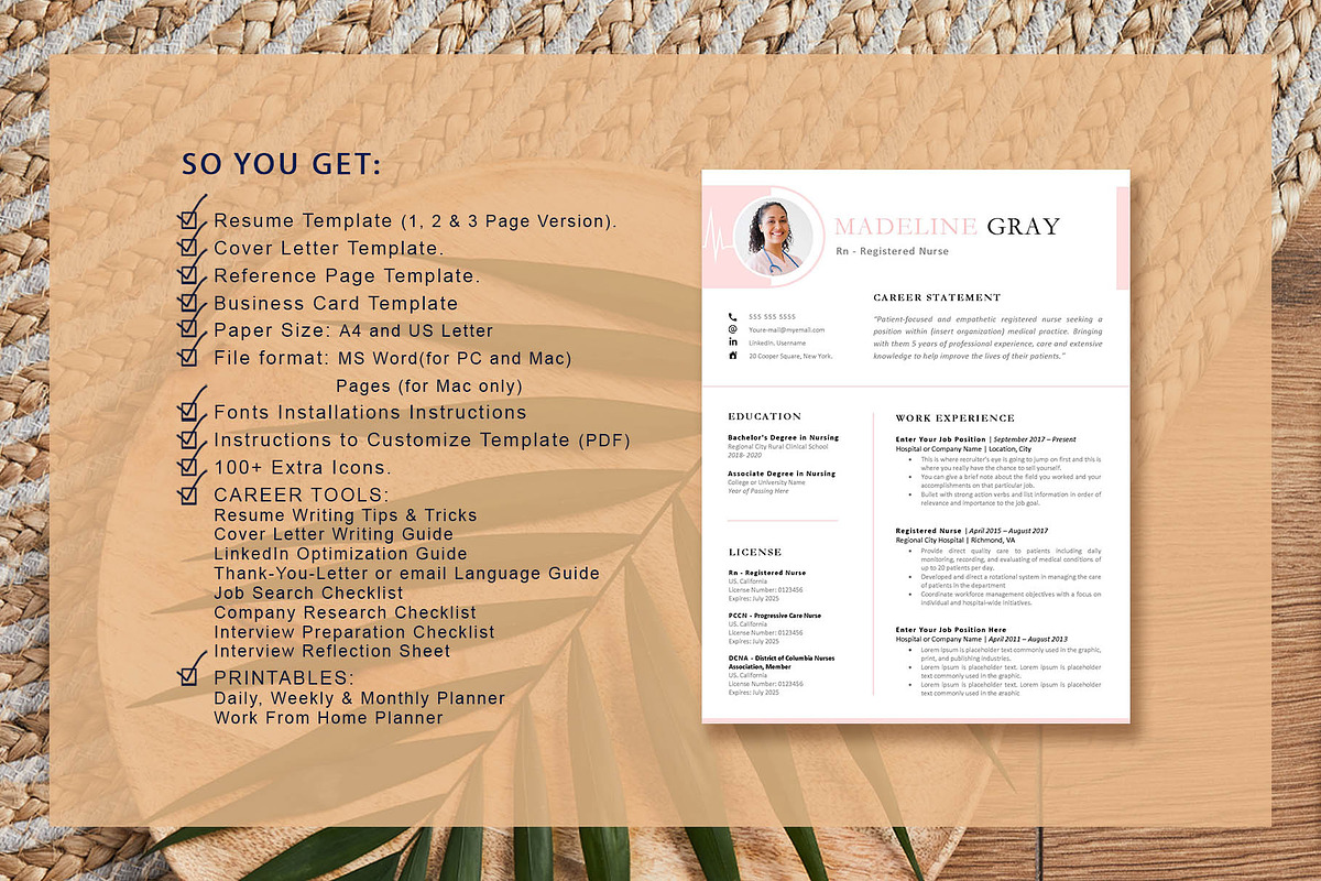 RN Resume Template Nurse, a Resume Template by VictoriousVita (Photo 8 of 8)