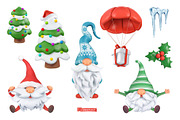 Christmas icons, gnome, Santa, ox, an Animal Illustration by Allevinatis Studio (Thumbnail 3 of 6)