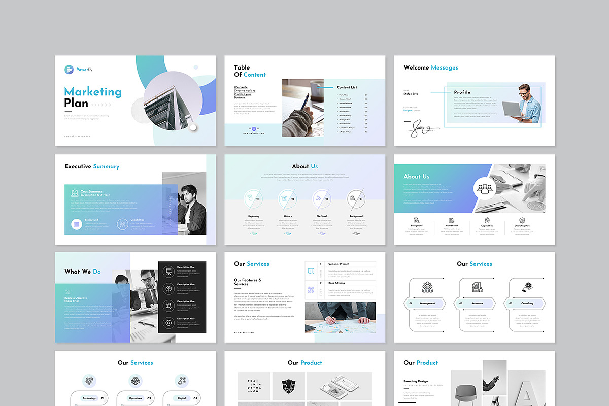 Marketing Plan Presentation Template, a Presentation Template by GenerousArt (Photo 7 of 8)