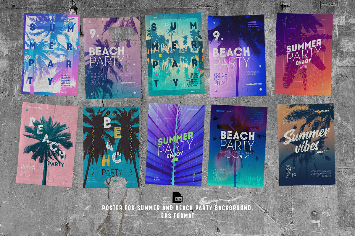 Tropical summer party poster, a Flyer Template by Re2deer (Photo 3 of 5)