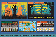Glowing Jack-O-Lantern Vector Art, an Illustration by Designed by Monkeys (Thumbnail 3 of 4)