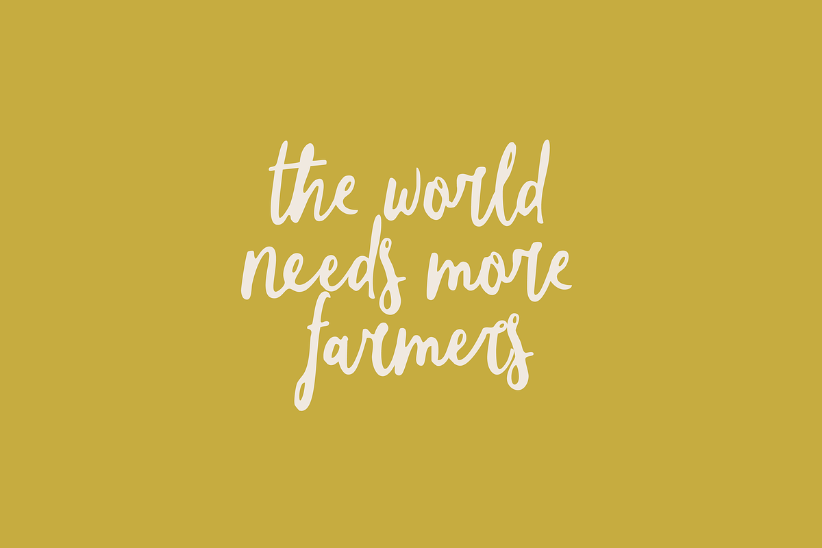 Great Harvest - Rustic Brush Script, a Script Font by Letteratom (Photo 2 of 8)