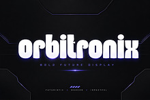 Orbitronix — Futuristic Display Font