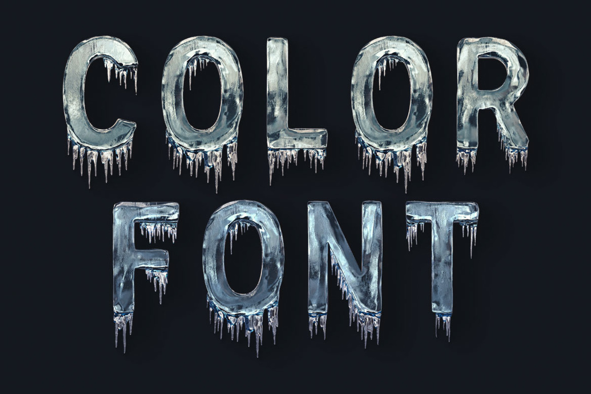 Ice Cold - Color SVG Font, a Font by Deeezy (Photo 1 of 6)