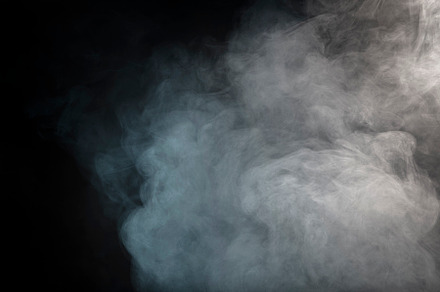 Smoke on black background