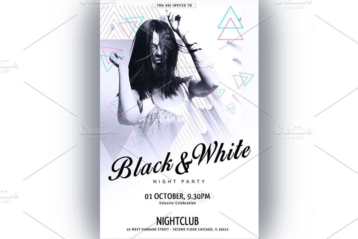 White Flyer Template, a Flyer Template by graystudio (Photo 4 of 4)