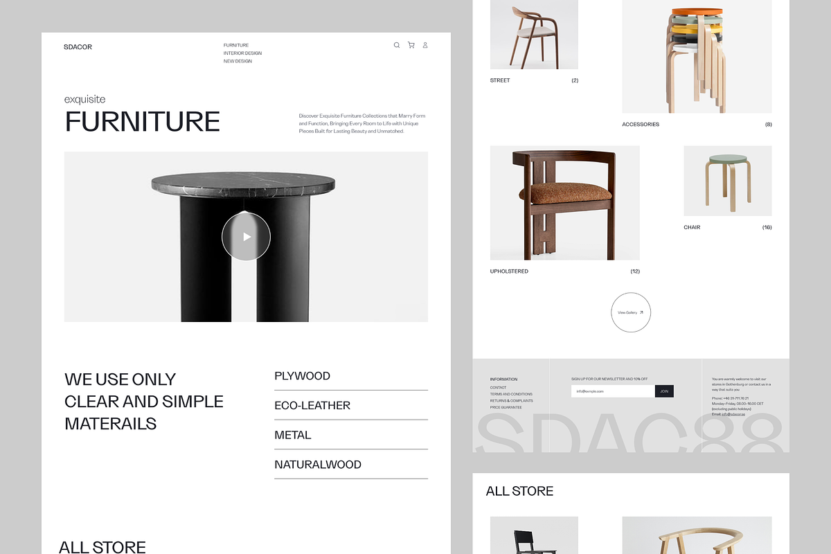 E-Commerce Furniture Website, an UI Kit Template by Ahmed Rubel (Photo 3 of 10)