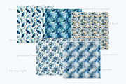 Blue Wedding Digital Papers, a Pattern Graphic by GlamArtZhanna (Thumbnail 2 of 3)