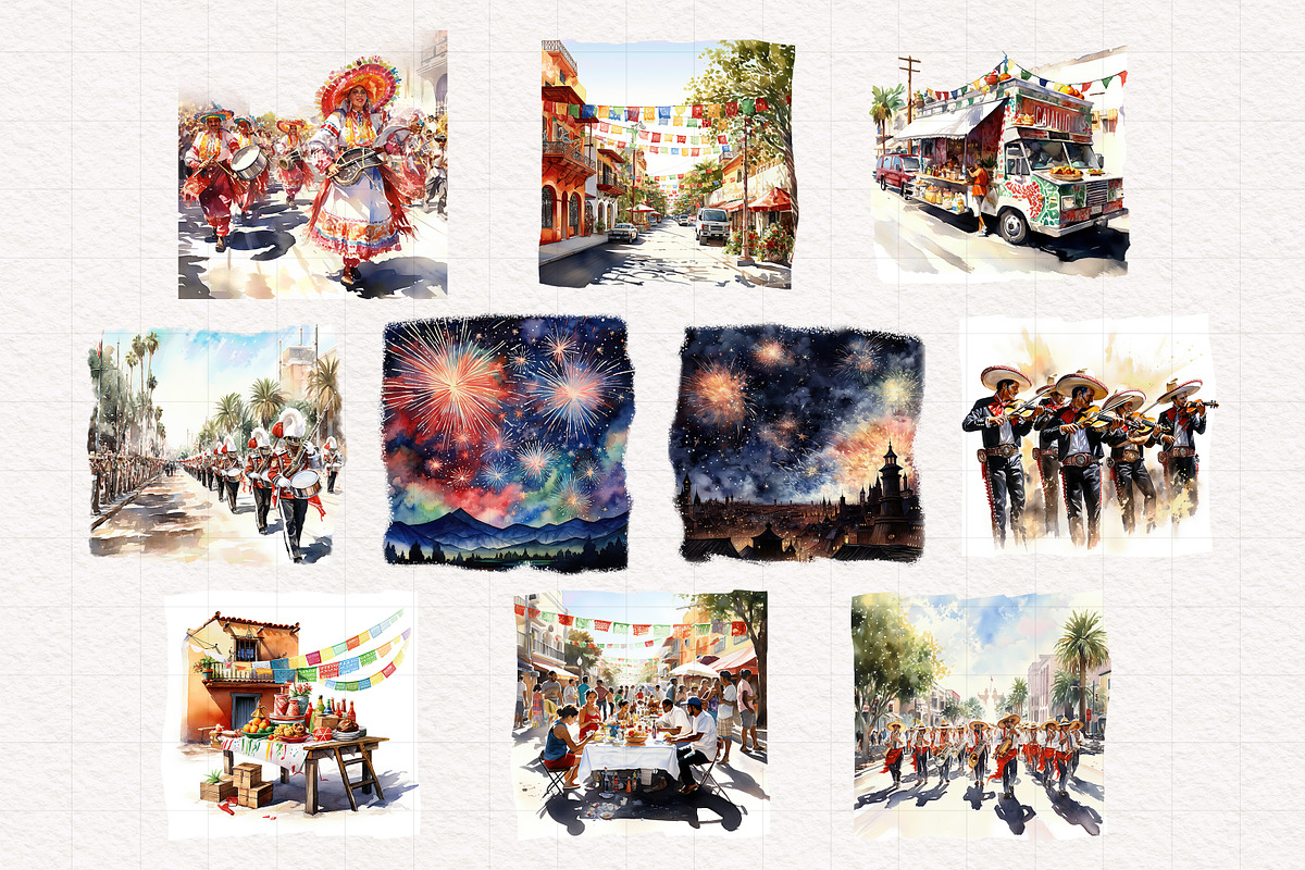 Cinco de Mayo Clipart, a Seasonal Illustration by PaintPixelCo (Photo 6 of 12)