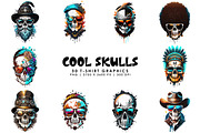 Cool Skulls, a Decorative Illustration by Digital Art Creations (Thumbnail 3 of 5)