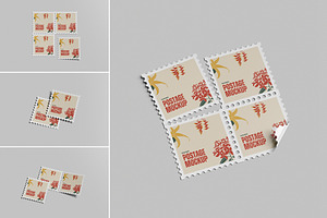 Postage Stamp Mockup
