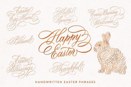 Happy Easter Lettering
