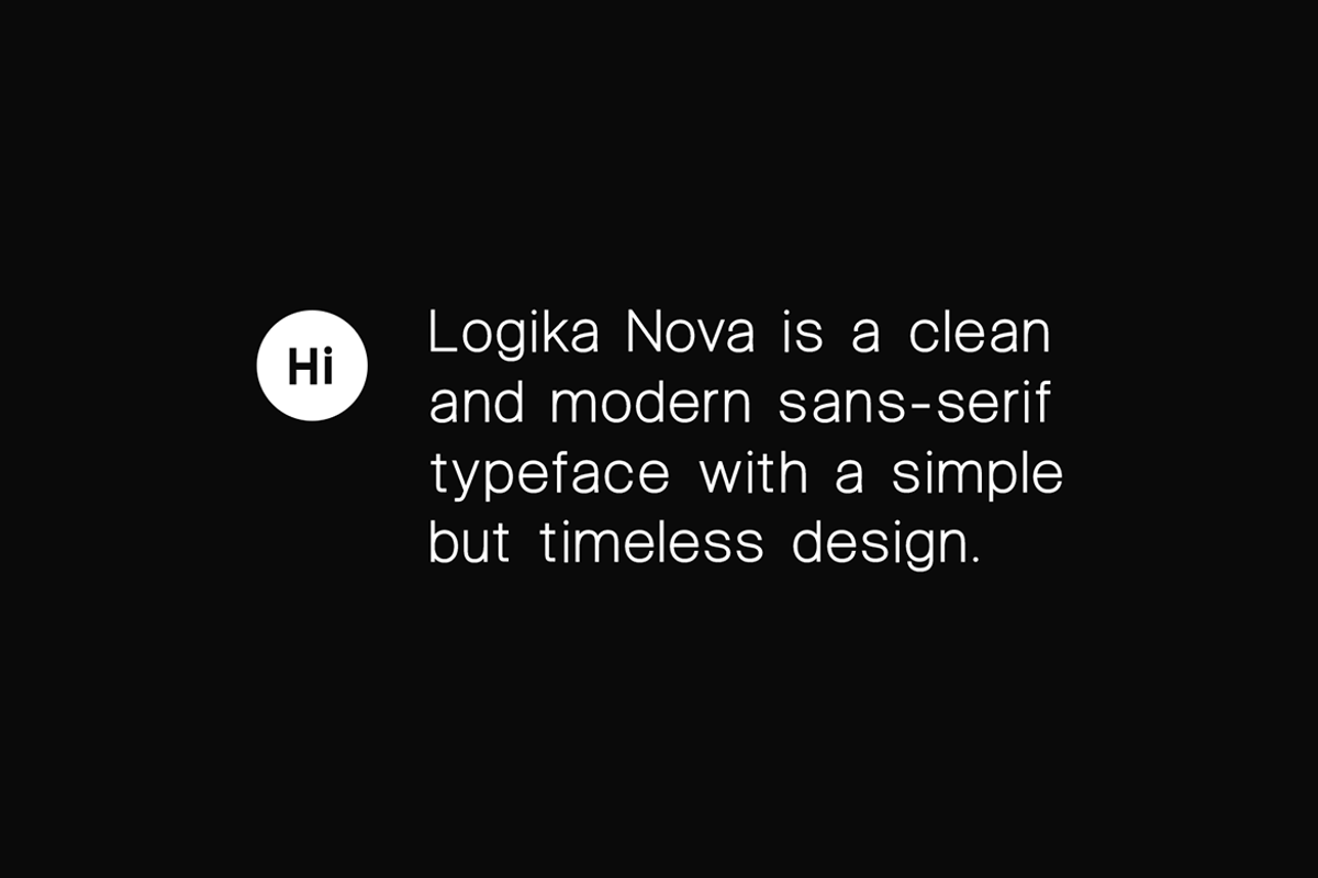 LOGIKA NOVA - Minimalist Font Family, a Sans Serif Font by Designova® (Photo 2 of 11)