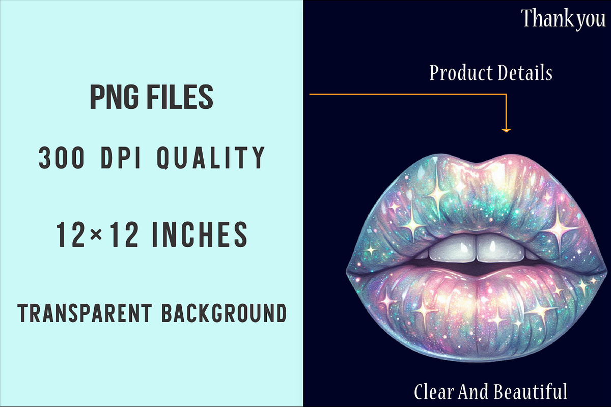Glitter Lips Clipart Bundle, an Illustration by SinaCreation (Photo 4 of 5)