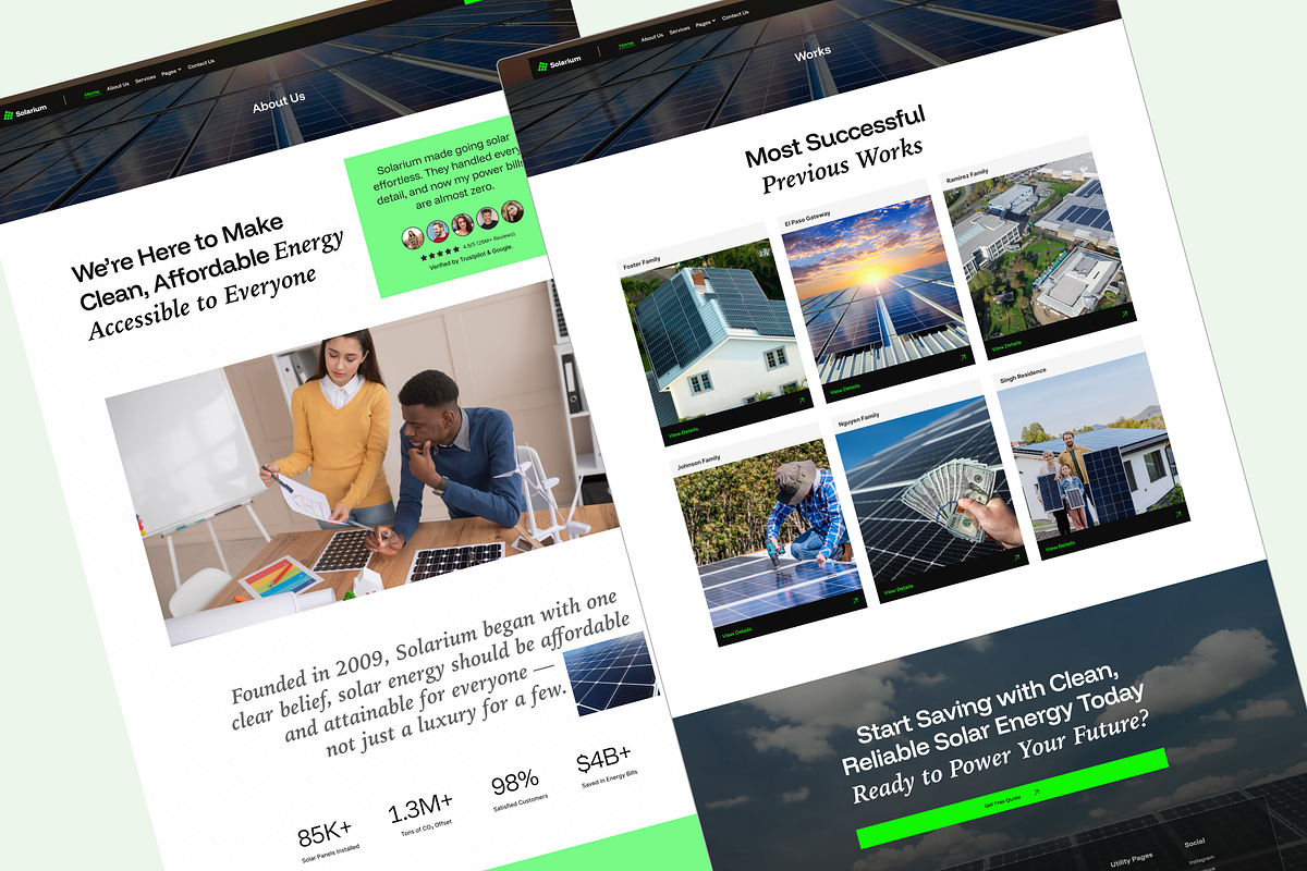 Solarium - Solar installation template preview 4