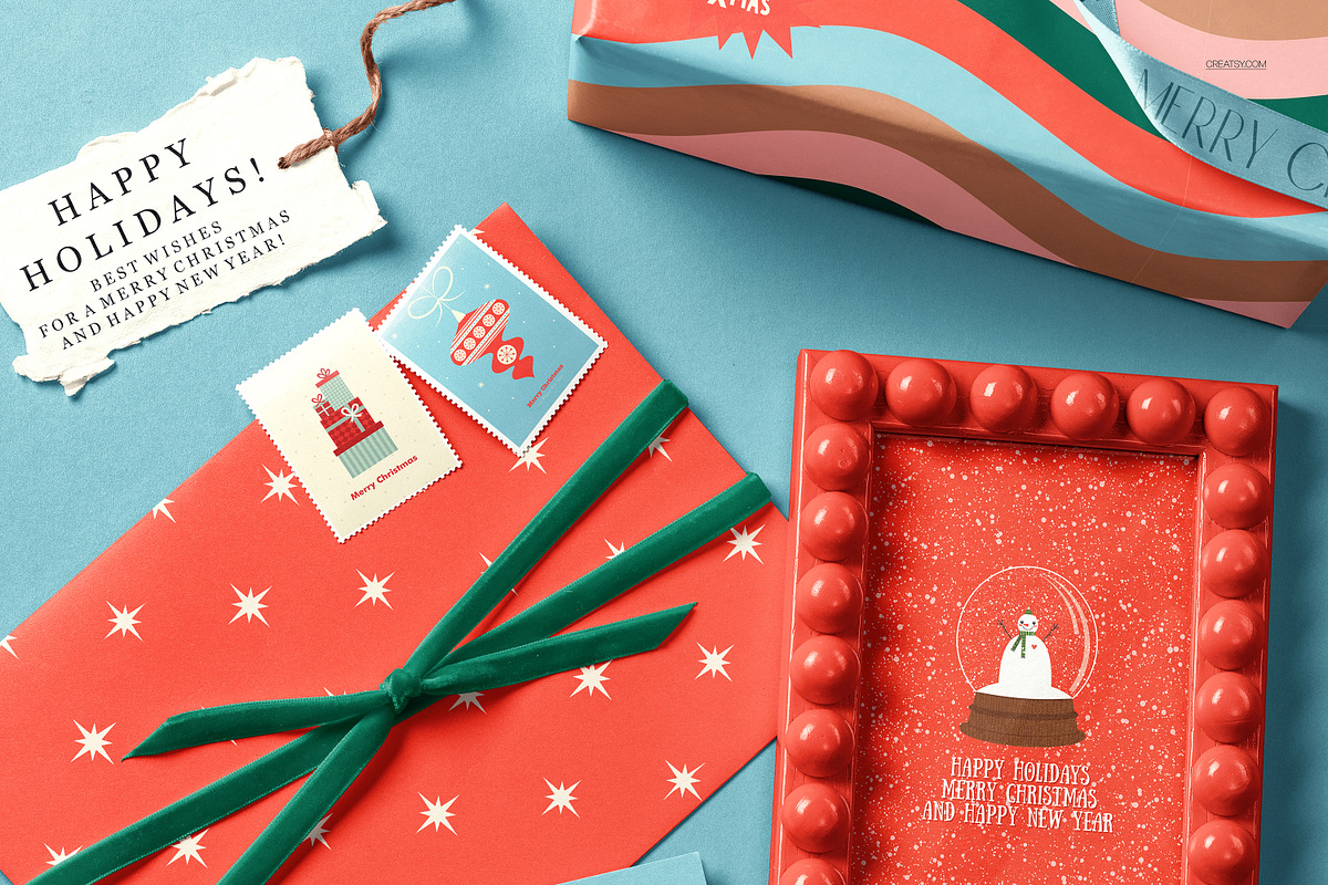 Christmas Decor & Wrapping Mockup, a Packaging Mockup by creatsy5 (Photo 15 of 35)
