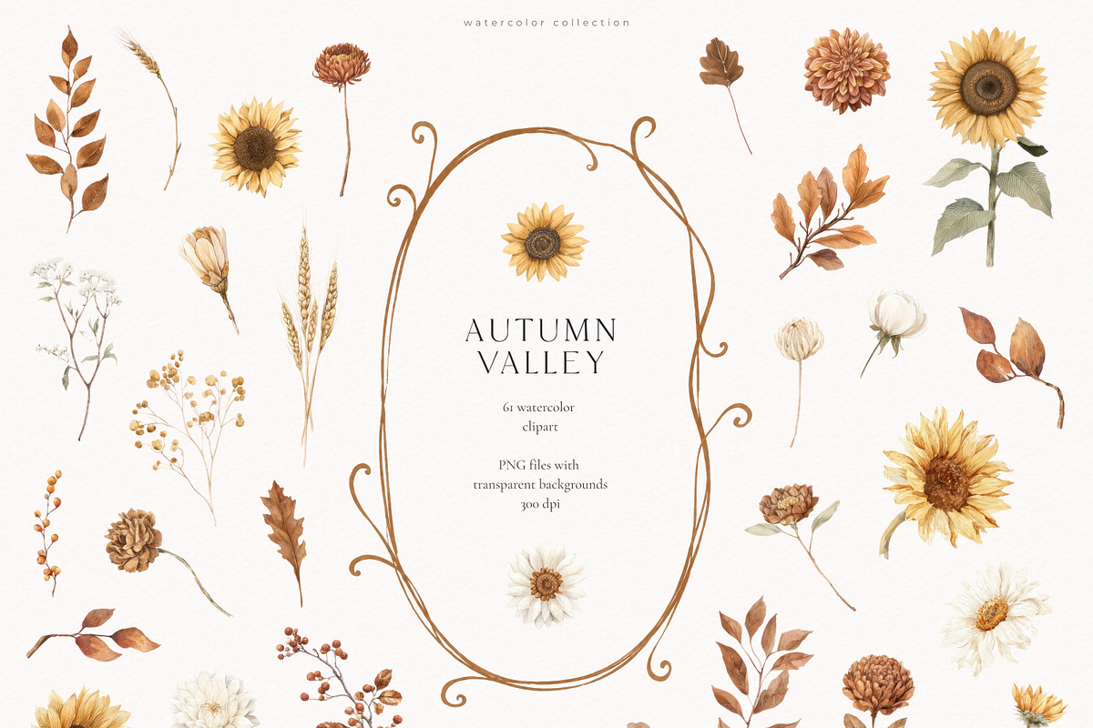 Autumn Valley Collection, a Seasonal Illustration by PeDe Designs (Photo 11 of 34)