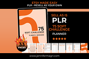 75 Soft Challenge PLR Planner, a Templates & Theme by Jennifer Magri Templates (Thumbnail 1 of 9)