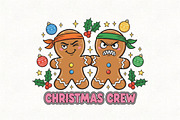 Christmas Crew Gingerbread Man PNG, an Illustration by CraftArtStudio (Thumbnail 1 of 4)