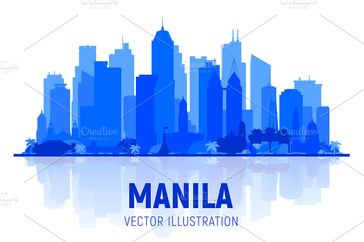 Manila Philippines vector skyline, an Illustration by Sky and glass (Photo 4 of 6)
