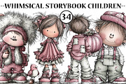 Whimsical storybook children clipart, an Illustration by CreationArt (Thumbnail 1 of 5)
