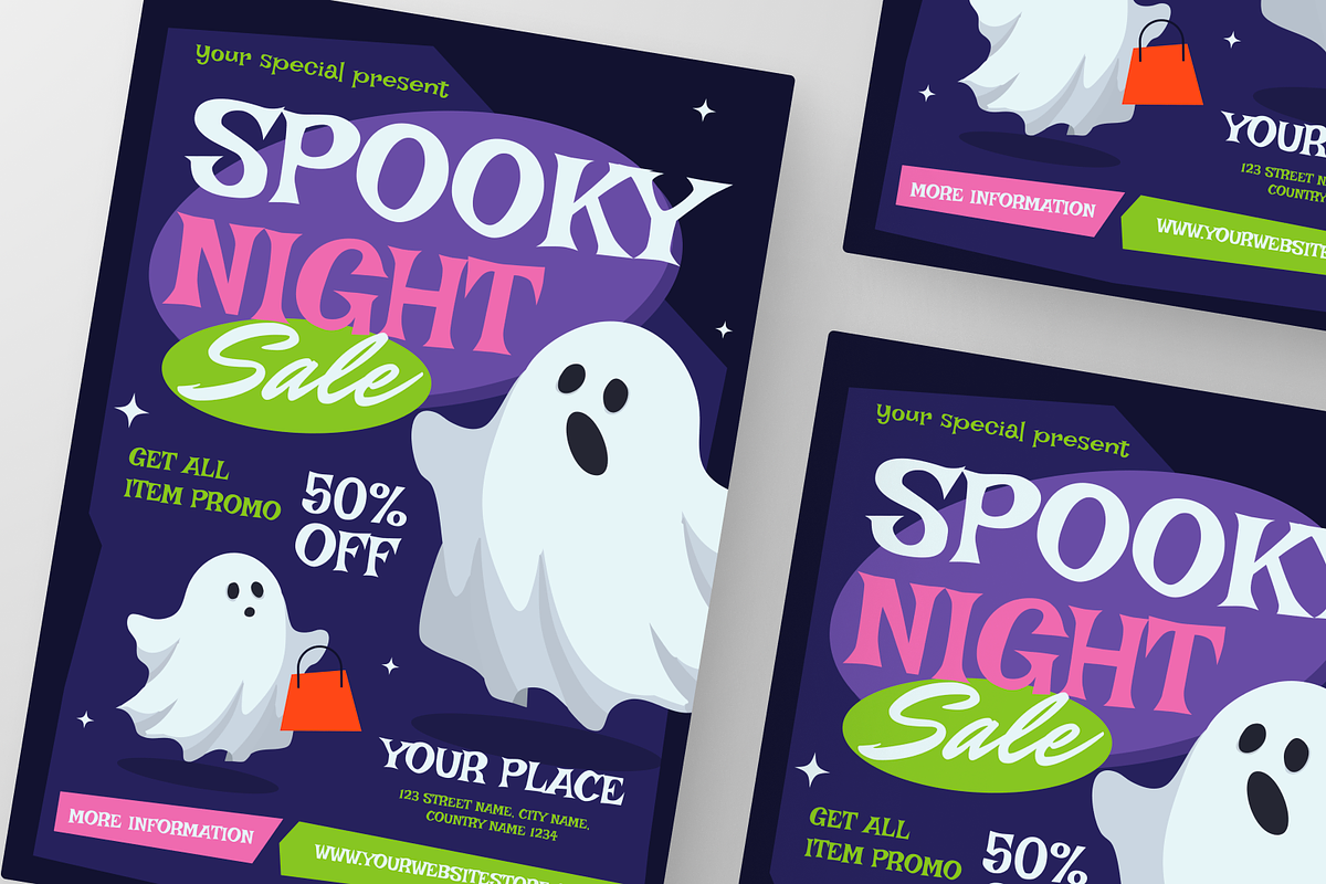 Spooky Night Sale Promo Flyer preview 2