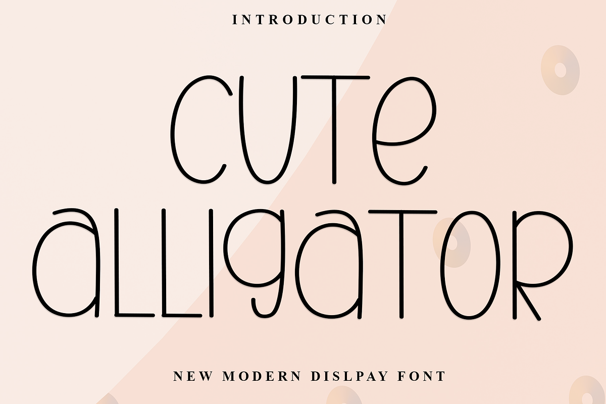 Cute Alligator, a Serif Font by FreshTypeINK (Photo 1 of 8)