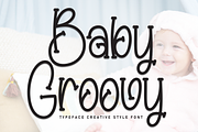 Baby Groovy | Script Font, a Handwritten Font by Scratchones (Thumbnail 1 of 8)