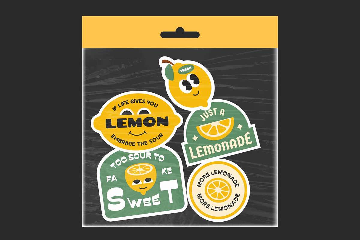 Trendy Fruits Stickers Collection, an Object Graphic by TSRY (Photo 3 of 3)