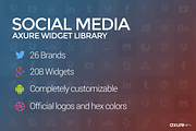 Axure Social Media Widget Library, a Websites & App Template by Axure Themes (Thumbnail 1 of 5)
